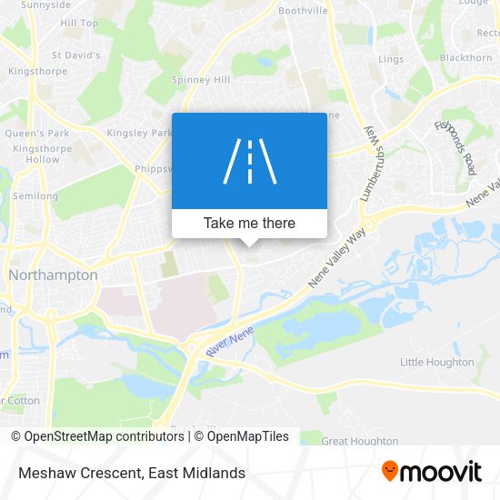 Meshaw Crescent map