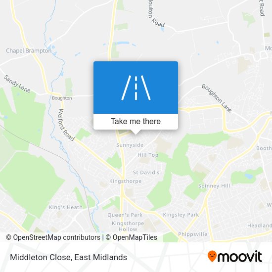 Middleton Close map