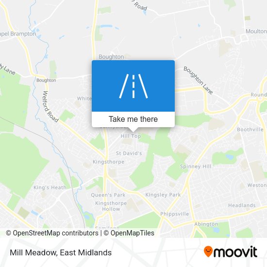 Mill Meadow map