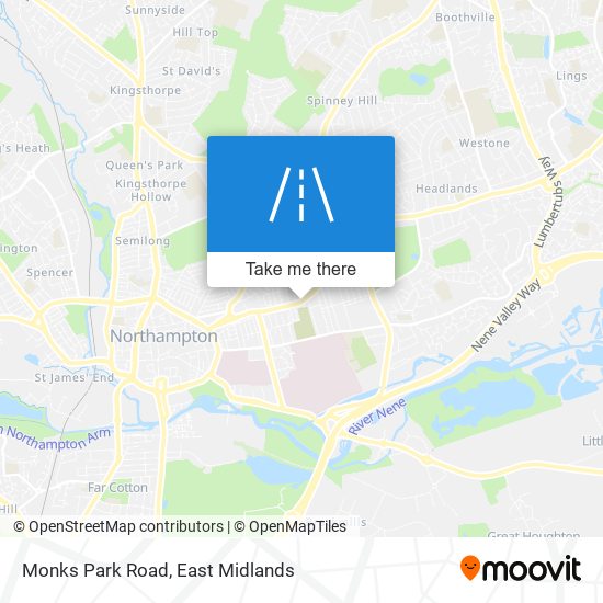 Monks Park Road map