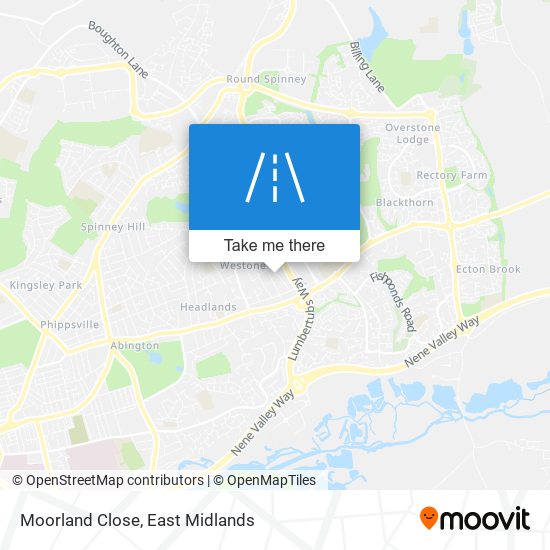 Moorland Close map