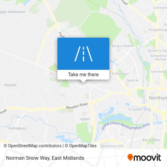 Norman Snow Way map