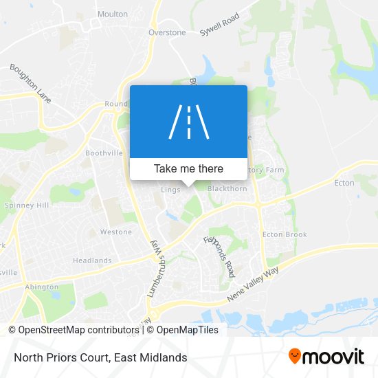 North Priors Court map