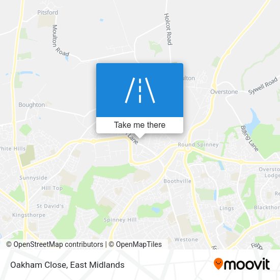 Oakham Close map
