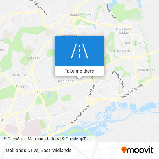 Oaklands Drive map