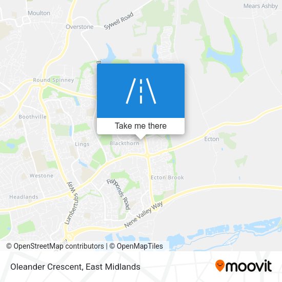 Oleander Crescent map