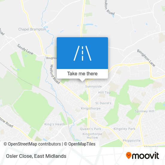 Osler Close map