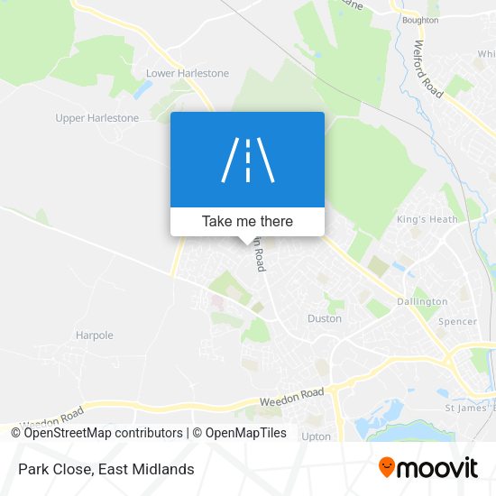 Park Close map