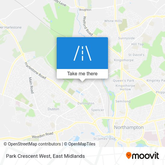 Park Crescent West map