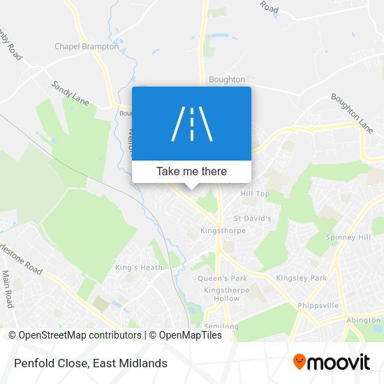 Penfold Close map