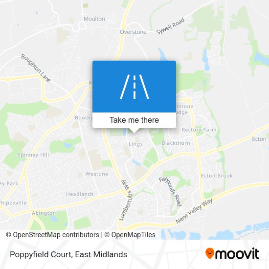 Poppyfield Court map