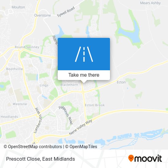 Prescott Close map