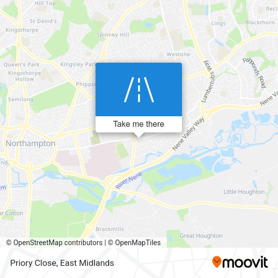 Priory Close map