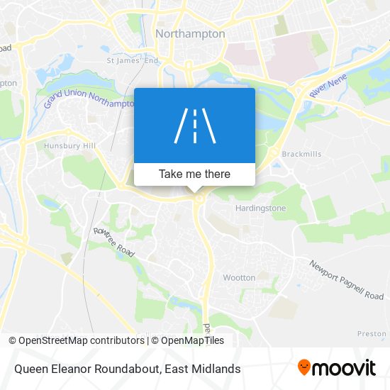 Queen Eleanor Roundabout map