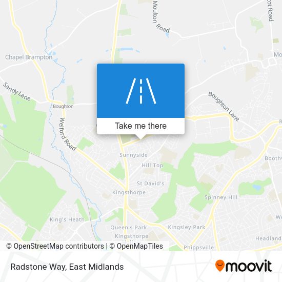 Radstone Way map