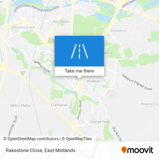 Rakestone Close map