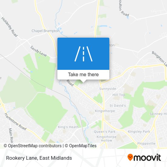 Rookery Lane map