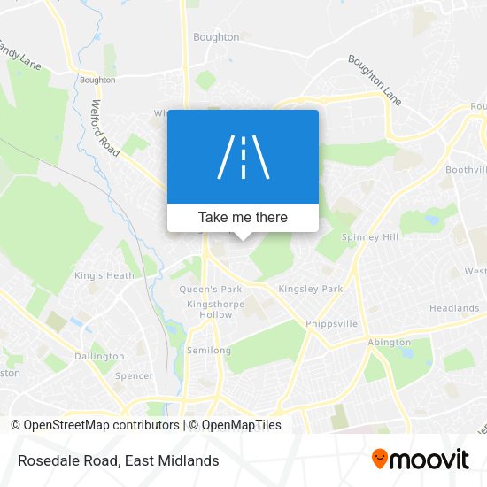 Rosedale Road map