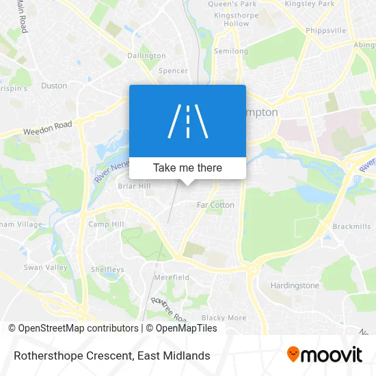 Rothersthope Crescent map