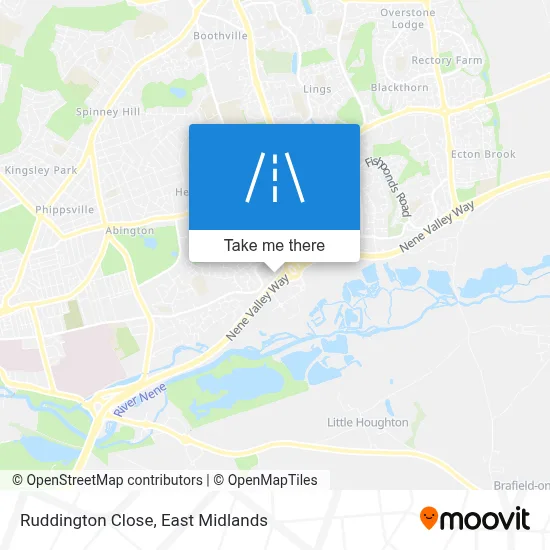 Ruddington Close map