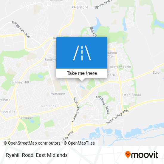 Ryehill Road map