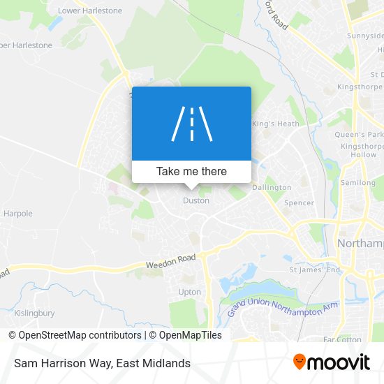 Sam Harrison Way map