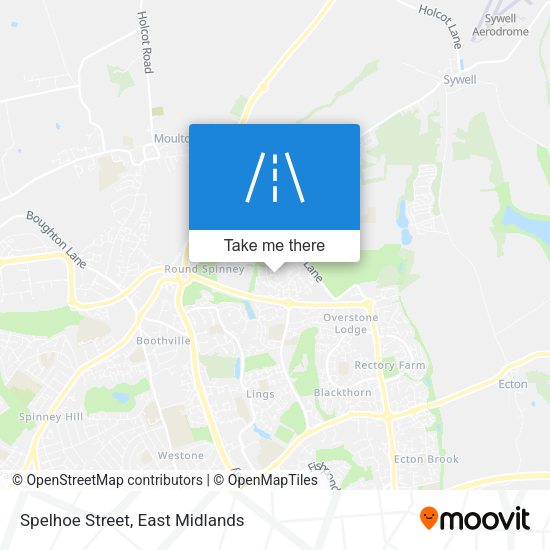 Spelhoe Street map