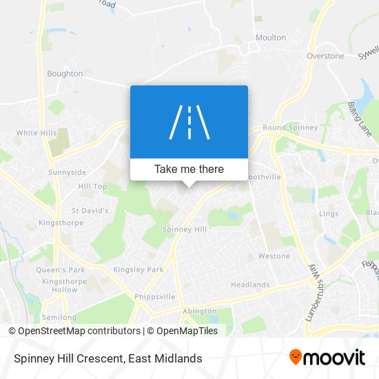 Spinney Hill Crescent map