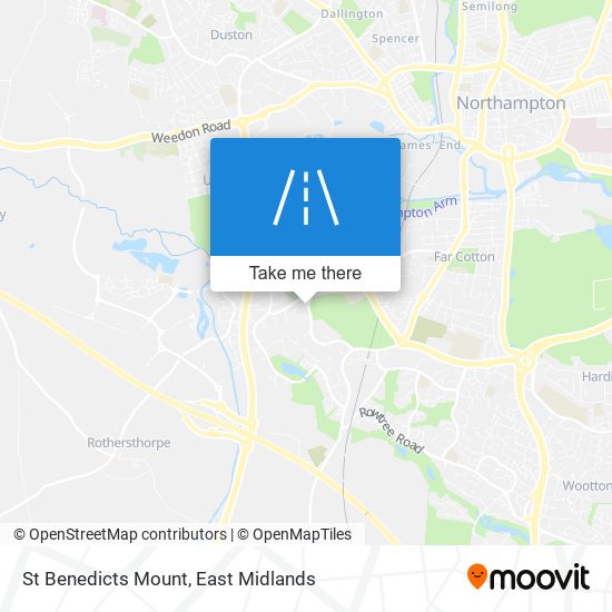 St Benedicts Mount map