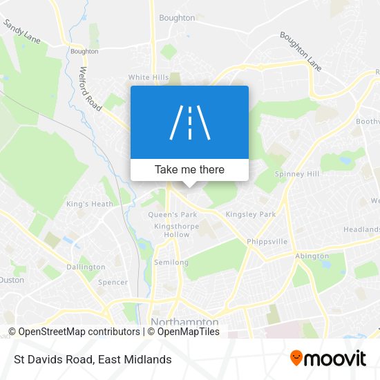 St Davids Road map