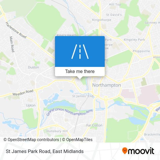 St James Park Road map