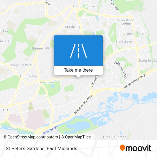 St Peters Gardens map