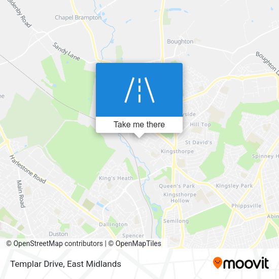 Templar Drive map