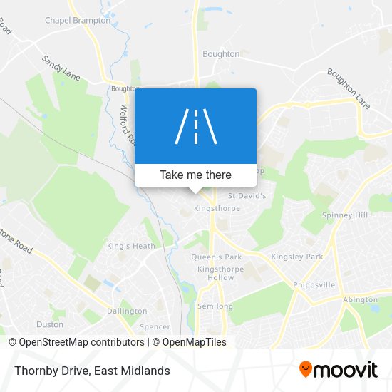 Thornby Drive map