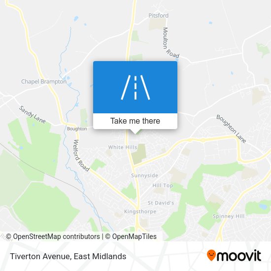 Tiverton Avenue map