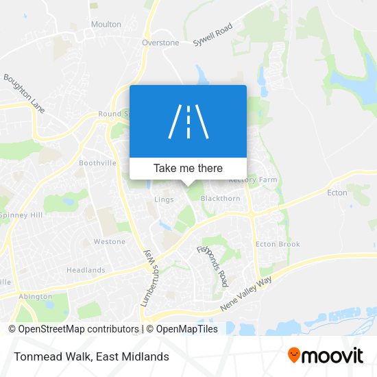 Tonmead Walk map