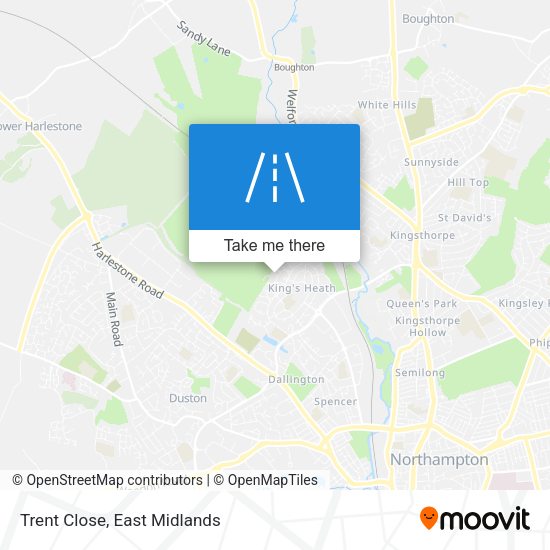Trent Close map