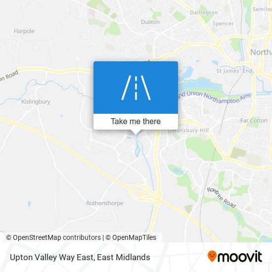 Upton Valley Way East map