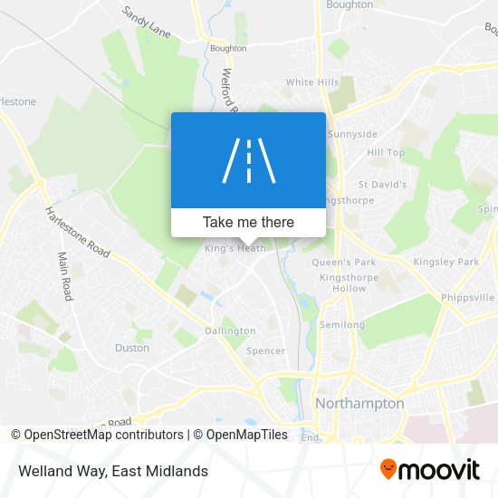 Welland Way map
