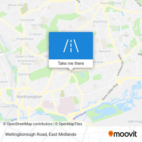 Wellingborough Road map
