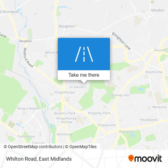 Whilton Road map