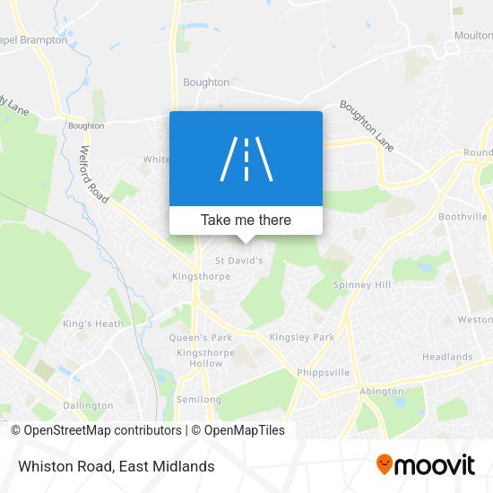 Whiston Road map