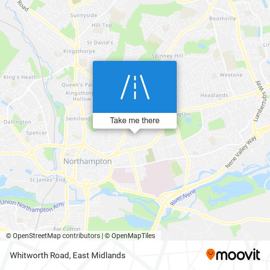 Whitworth Road map