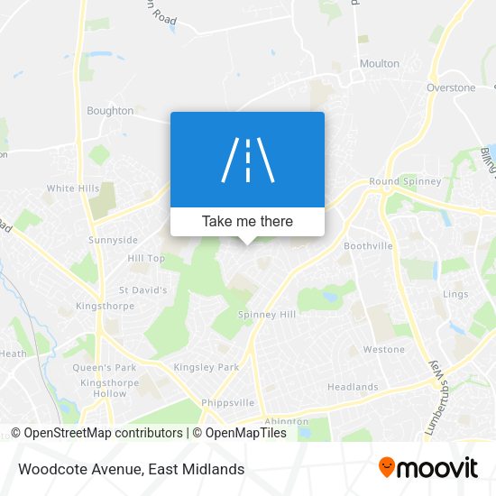 Woodcote Avenue map