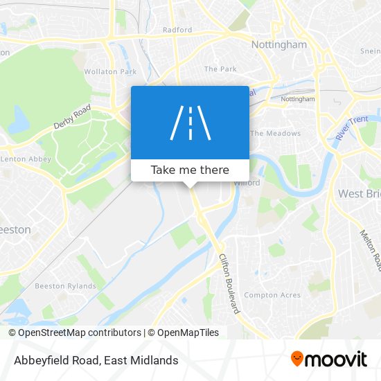 Abbeyfield Road map