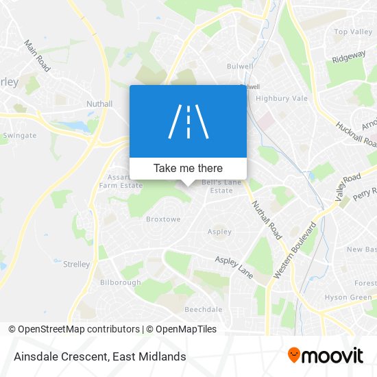 Ainsdale Crescent map
