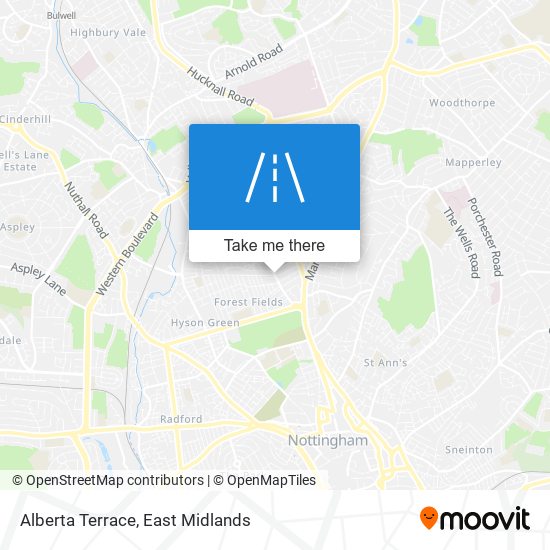 Alberta Terrace map