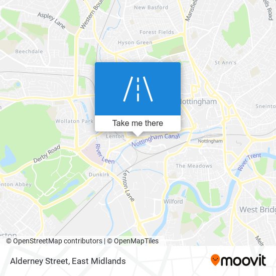 Alderney Street map