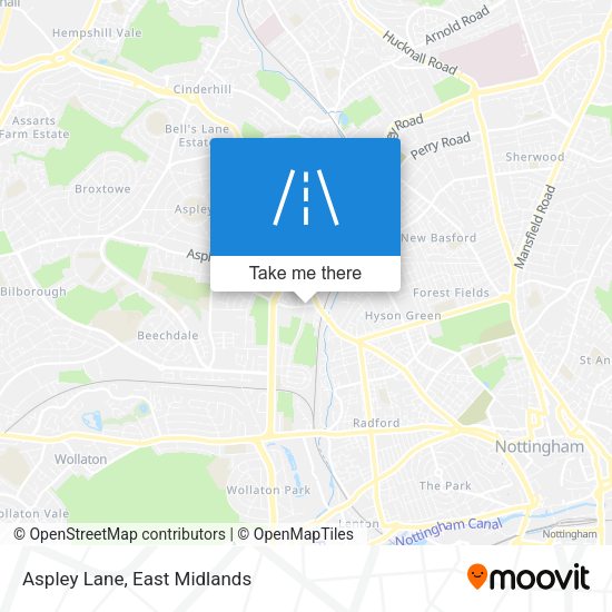 Aspley Lane map