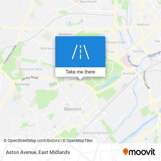 Aston Avenue map